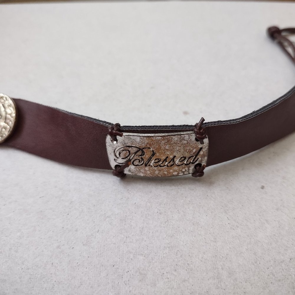 Blessed Leather Bracelet